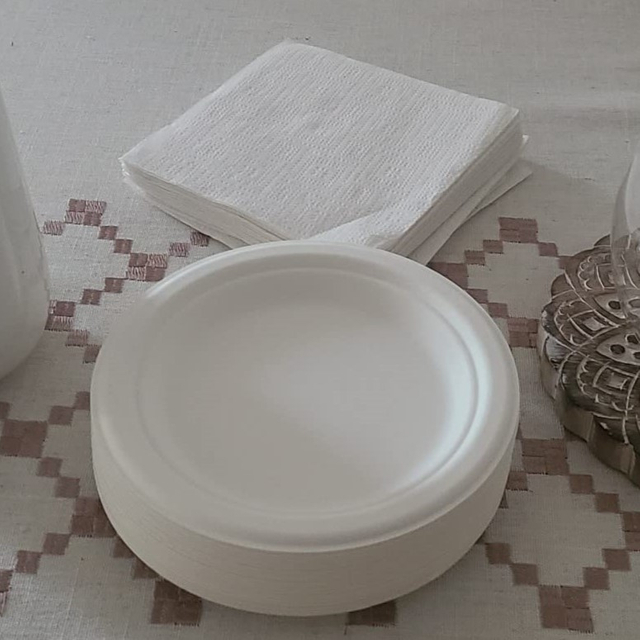 P011 7 インチ生分解性プレート